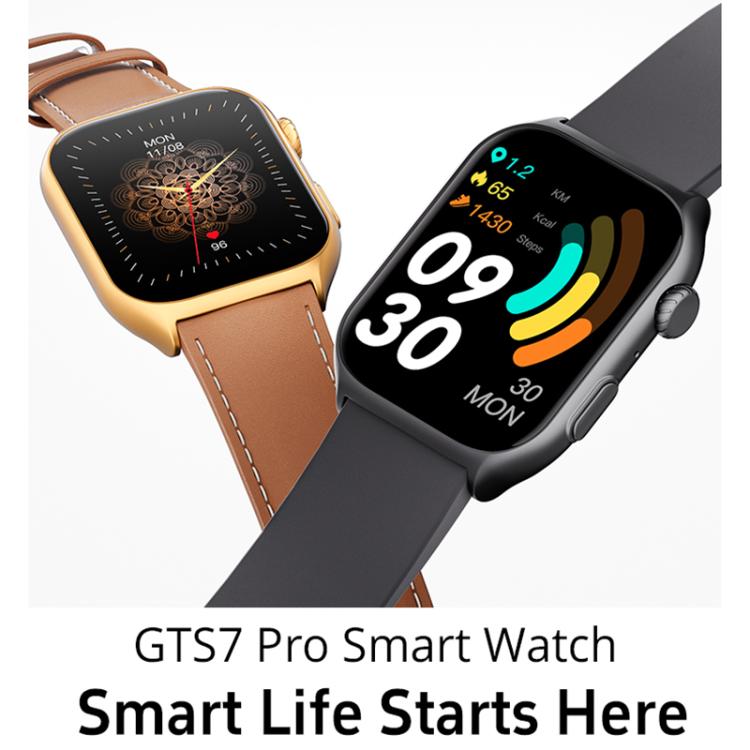 Smartwatch GTS7 Pro con schermo HD ultra-ampio da 2 pollici, chiamate Bluetooth e supporto per il monitoraggio della salute.