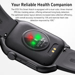 Smartwatch GTS7 Pro con schermo HD ultra-ampio da 2 pollici, chiamate Bluetooth e supporto per il monitoraggio della salute.