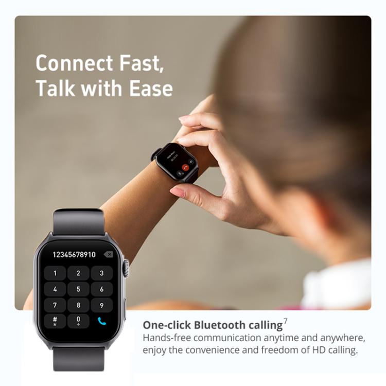 Smartwatch GTS7 Pro con schermo HD ultra-ampio da 2 pollici, chiamate Bluetooth e supporto per il monitoraggio della salute.