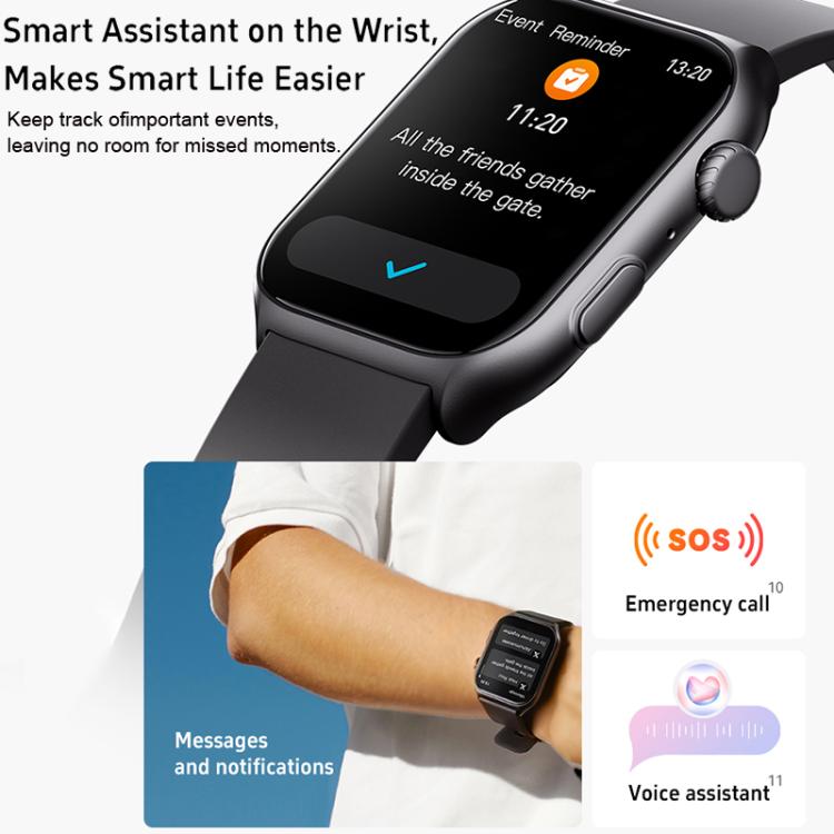 Smartwatch GTS7 Pro con schermo HD ultra-ampio da 2 pollici, chiamate Bluetooth e supporto per il monitoraggio della salute.