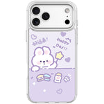 Custodia magnetica per telefono con motivo a coniglio stellato portafortuna, For iPhone 17 Pro Max, For iPhone 17 Pro, For iPhone 17, For iPhone Air