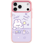 Custodia magnetica per telefono con motivo a coniglio stellato portafortuna, For iPhone 17 Pro Max, For iPhone 17 Pro, For iPhone 17, For iPhone Air