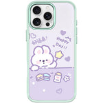 Custodia magnetica per telefono con motivo a coniglio stellato portafortuna, For iPhone 16 Pro Max, For iPhone 16 Pro, For iPhone 16 Plus, For iPhone 16