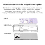 Custodia magnetica per telefono con motivo a coniglio stellato portafortuna, For iPhone 17 Pro Max, For iPhone 17 Pro, For iPhone 17, For iPhone Air
