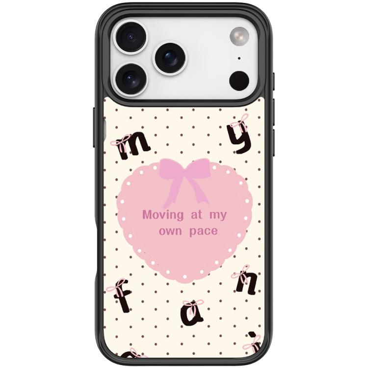Custodia magnetica con motivo cuori per iPhone 17