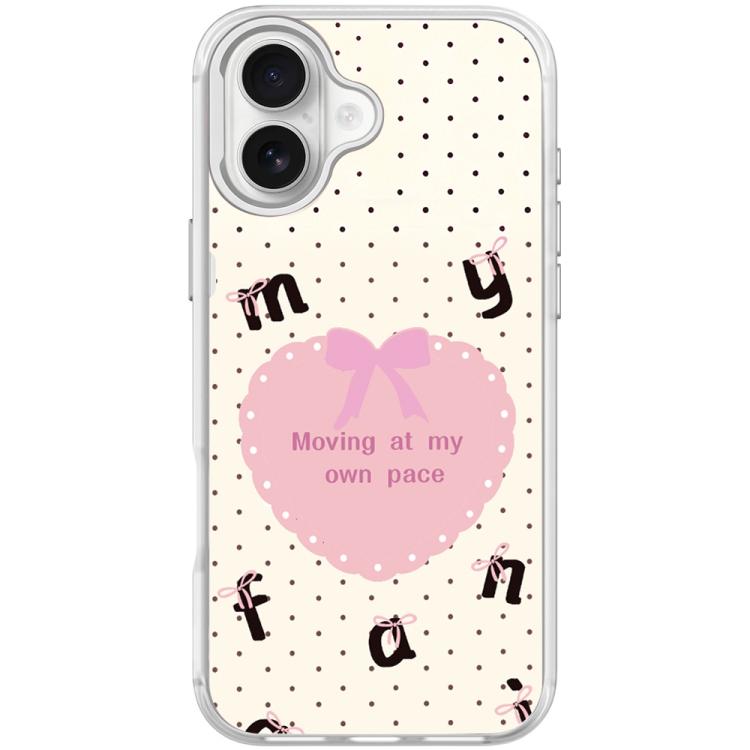Custodia magnetica per telefono con motivo a cuori bianchi, For iPhone 16 Pro Max, For iPhone 16 Pro, For iPhone 16 Plus, For iPhone 16
