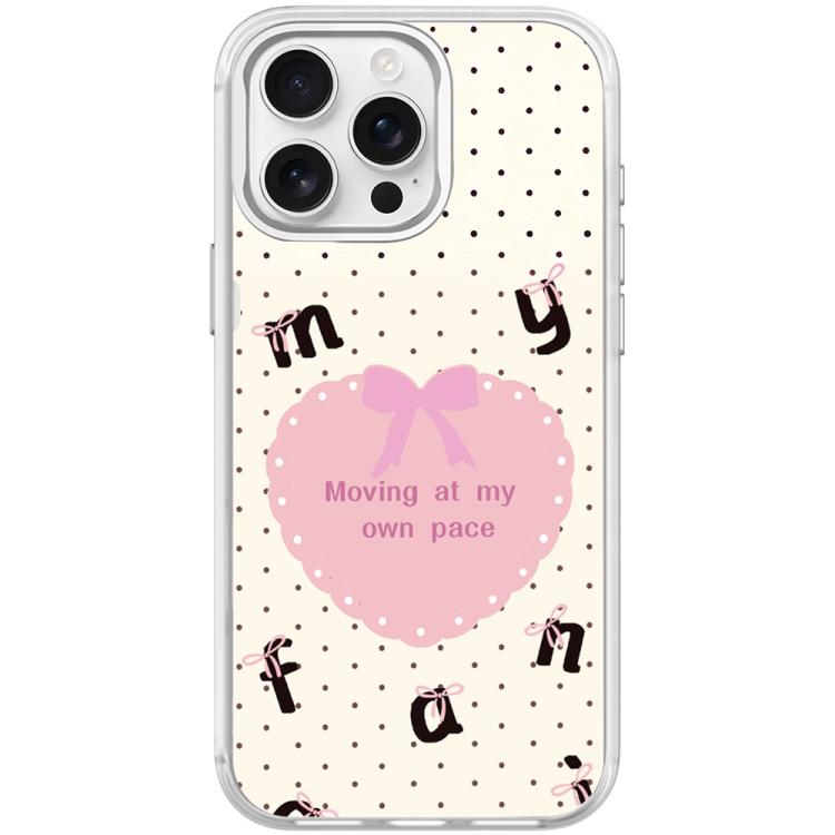 Custodia magnetica per telefono con motivo a cuori bianchi, For iPhone 15 Pro Max, For iPhone 15 Pro