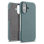 Custodia per telefono Melkco in vera pelle con texture litchi e chiusura magnetica, copertura parziale., For iPhone 17, For iPhone Air, For iPhone 16 Pro Max