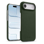 Custodia per telefono Melkco in vera pelle con texture litchi e chiusura magnetica, copertura parziale., For iPhone 17, For iPhone Air, For iPhone 16 Pro Max