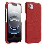 Custodia per telefono Melkco in vera pelle con texture litchi e chiusura magnetica, copertura parziale., For iPhone 17e / 16e, For iPhone 17 Pro Max, For iPhone 17 Pro