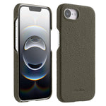 Custodia per telefono Melkco in vera pelle con texture litchi e chiusura magnetica, copertura parziale., For iPhone 17e / 16e, For iPhone 17 Pro Max, For iPhone 17 Pro