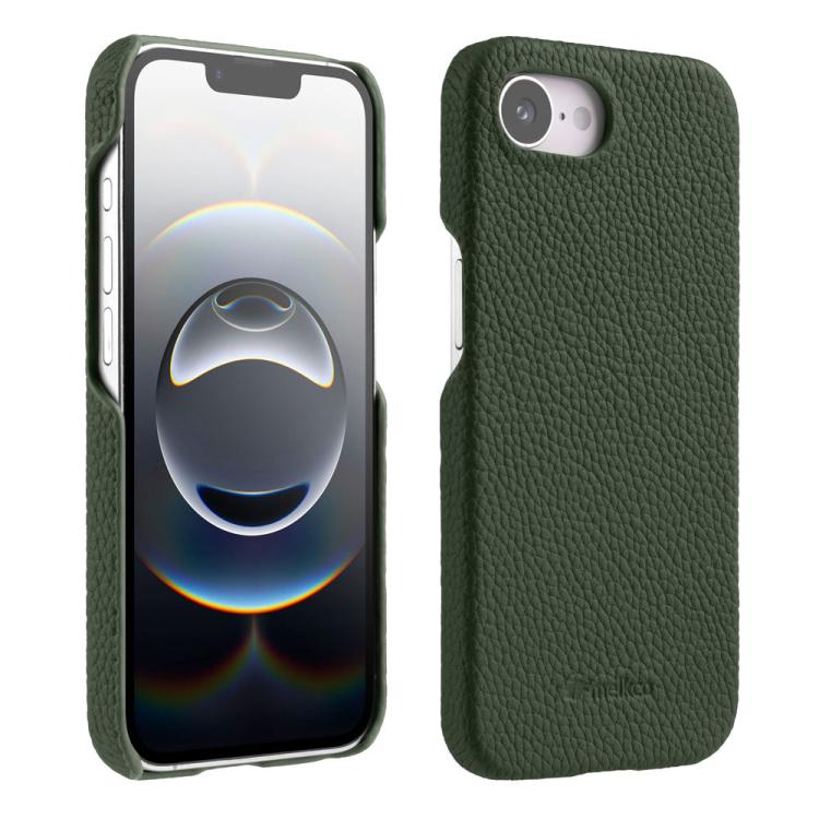 Custodia per telefono Melkco in vera pelle con texture litchi e chiusura magnetica, copertura parziale., For iPhone 17e / 16e, For iPhone 17 Pro Max, For iPhone 17 Pro