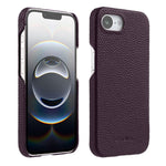 Custodia per telefono Melkco in vera pelle con texture litchi e chiusura magnetica, copertura parziale., For iPhone 17e / 16e, For iPhone 17 Pro Max, For iPhone 17 Pro