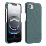 Custodia per telefono Melkco in vera pelle con texture litchi e chiusura magnetica, copertura parziale., For iPhone 17e / 16e, For iPhone 17 Pro Max, For iPhone 17 Pro