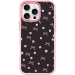 Custodia magnetica per telefono con motivo a fiocco floreale, For iPhone 16 Pro Max, For iPhone 16 Pro, For iPhone 16 Plus, For iPhone 16