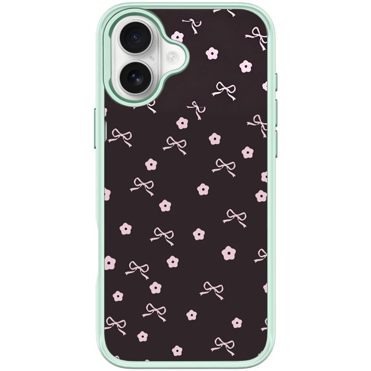 Custodia magnetica per telefono con motivo a fiocco floreale, For iPhone 16 Pro Max, For iPhone 16 Pro, For iPhone 16 Plus, For iPhone 16