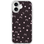 Custodia magnetica per telefono con motivo a fiocco floreale, For iPhone 16 Pro Max, For iPhone 16 Pro, For iPhone 16 Plus, For iPhone 16