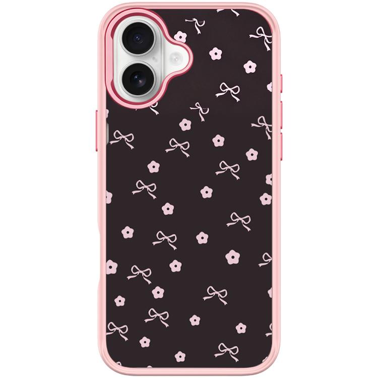 Custodia magnetica per telefono con motivo a fiocco floreale, For iPhone 16 Pro Max, For iPhone 16 Pro, For iPhone 16 Plus, For iPhone 16