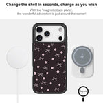 Custodia magnetica per telefono con motivo a fiocco floreale, For iPhone 15 Pro Max, For iPhone 15 Pro