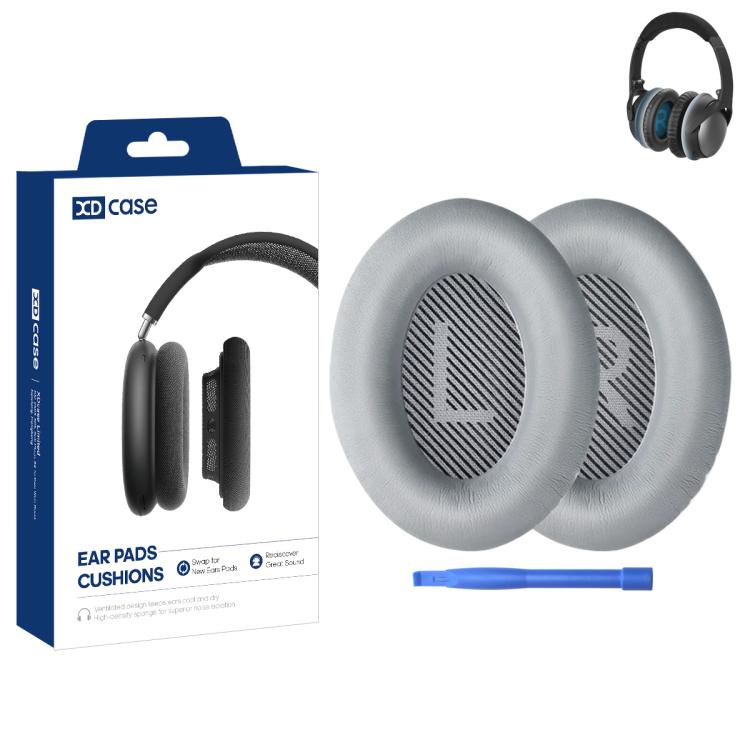 XDcase 1 paio di cuscinetti auricolari di ricambio in similpelle proteica per cuffie con strumento di rimozione, For Bose QC15 / QC25 /  AE2