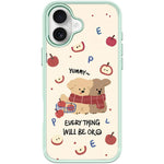 Custodia magnetica per telefono con motivo a cane Apple, For iPhone 16 Pro Max, For iPhone 16 Pro, For iPhone 16 Plus, For iPhone 16
