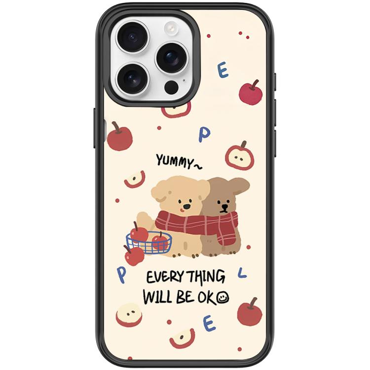 Custodia magnetica con motivo cane per iPhone 15 Pro e 15 Pro Max