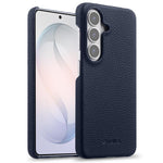 Custodia per telefono Melkco in vera pelle con texture litchi e chiusura magnetica, copertura parziale., For Samsung Galaxy S26+ 5G, For Samsung Galaxy S26 Ultra 5G, For Samsung Galaxy S26 5G