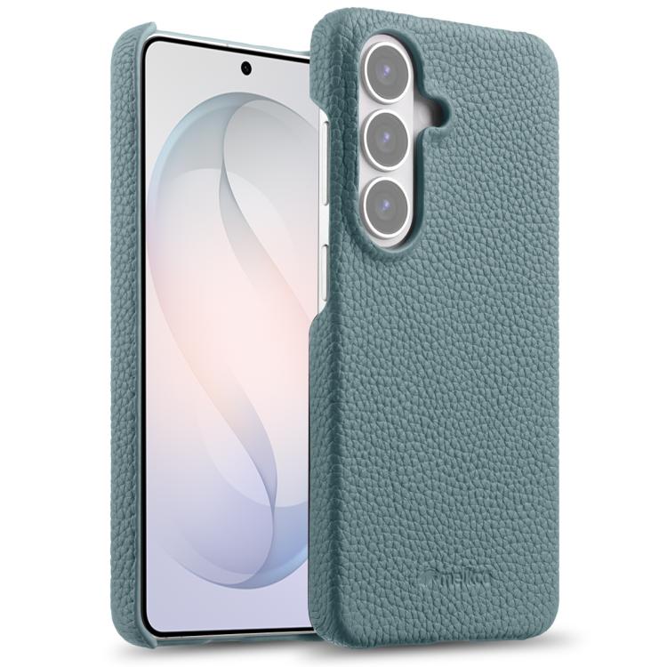 Custodia per telefono Melkco in vera pelle con texture litchi e chiusura magnetica, copertura parziale., For Samsung Galaxy S26+ 5G, For Samsung Galaxy S26 Ultra 5G, For Samsung Galaxy S26 5G