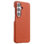 Custodia per telefono Melkco in vera pelle con texture litchi e chiusura magnetica, copertura parziale., For Samsung Galaxy S26+ 5G, For Samsung Galaxy S26 Ultra 5G, For Samsung Galaxy S26 5G