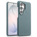 Custodia per telefono Melkco in vera pelle con texture litchi e chiusura magnetica, copertura parziale., For Samsung Galaxy S26+ 5G, For Samsung Galaxy S26 Ultra 5G, For Samsung Galaxy S26 5G