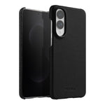 Custodia per telefono Melkco in vera pelle con texture litchi e chiusura magnetica, copertura parziale., For Samsung Galaxy S25 Edge 5G, For Samsung Galaxy S25 5G, For Samsung Galaxy S25+ 5G