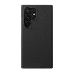 Custodia per telefono Melkco in vera pelle con texture litchi e chiusura magnetica, copertura parziale., For Samsung Galaxy S25 Ultra 5G, For Samsung Galaxy S24 Ultra 5G, For Samsung Galaxy S24+ 5G