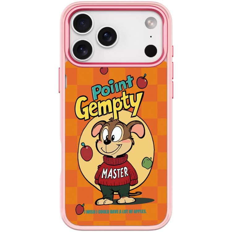 Custodia magnetica per telefono con motivo a cane rosso e verde e mela., For iPhone 17 Pro Max, For iPhone 17 Pro, For iPhone 17, For iPhone Air