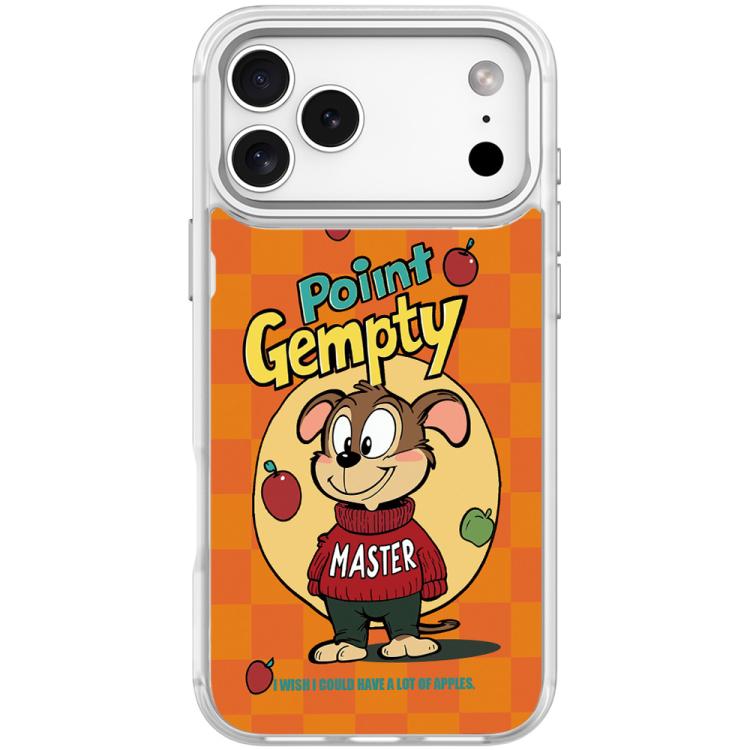 Custodia magnetica per telefono con motivo a cane rosso e verde e mela., For iPhone 17 Pro Max, For iPhone 17 Pro, For iPhone 17, For iPhone Air