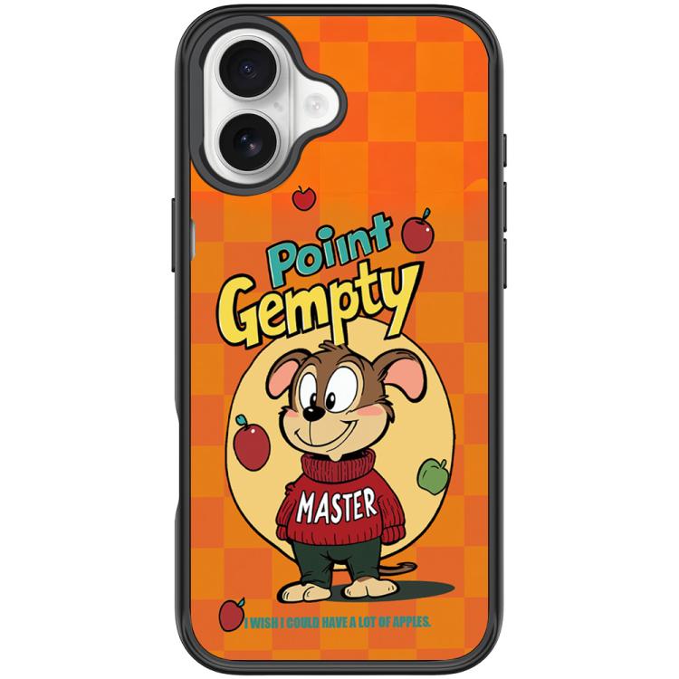 Custodia magnetica per telefono con motivo a cane rosso e verde e mela., For iPhone 17 Pro Max, For iPhone 17 Pro, For iPhone 17, For iPhone Air