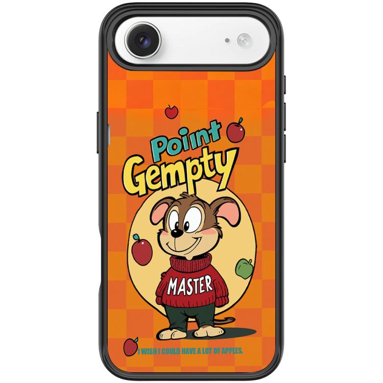 Custodia magnetica per telefono con motivo a cane rosso e verde e mela., For iPhone 17 Pro Max, For iPhone 17 Pro, For iPhone 17, For iPhone Air