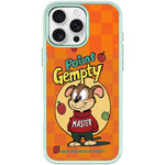 Custodia magnetica per telefono con motivo a cane rosso e verde e mela., For iPhone 16 Pro Max, For iPhone 16 Pro, For iPhone 16 Plus, For iPhone 16