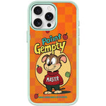 Custodia magnetica per telefono con motivo a cane rosso e verde e mela., For iPhone 15 Pro Max, For iPhone 15 Pro