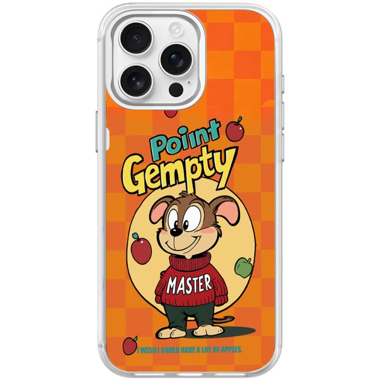 Custodia magnetica per telefono con motivo a cane rosso e verde e mela., For iPhone 15 Pro Max, For iPhone 15 Pro