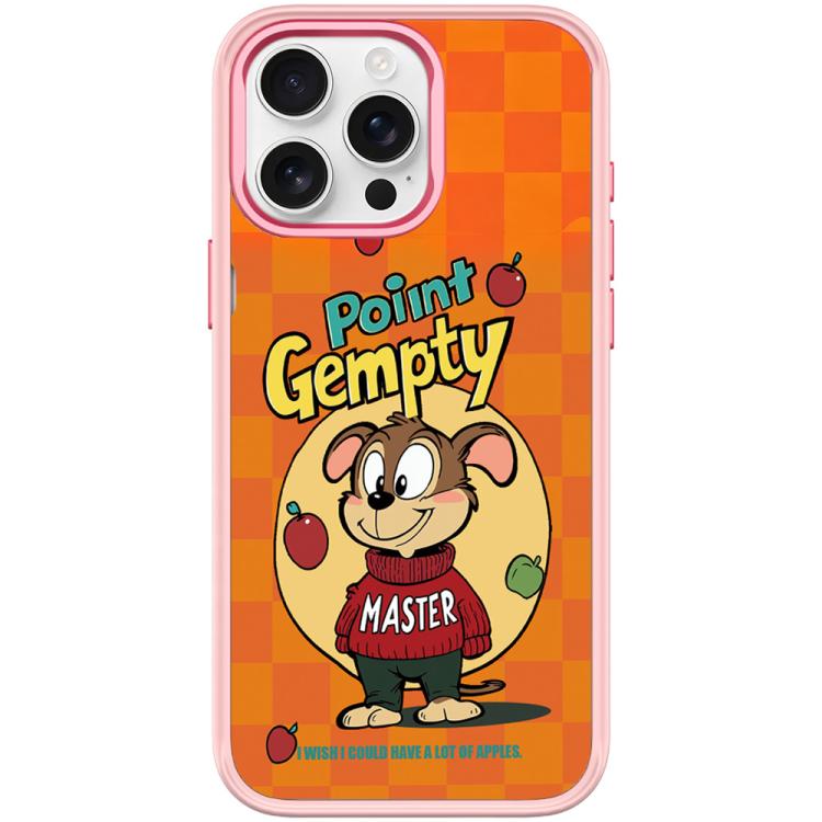 Custodia magnetica per telefono con motivo a cane rosso e verde e mela., For iPhone 15 Pro Max, For iPhone 15 Pro