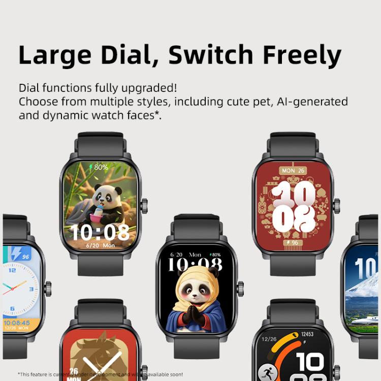 Smartwatch GTS12 con ampio schermo Ultra HD da 1,96 pollici, chiamate Bluetooth e supporto per il monitoraggio della salute.