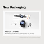 Smartwatch GTS12 con ampio schermo Ultra HD da 1,96 pollici, chiamate Bluetooth e supporto per il monitoraggio della salute.