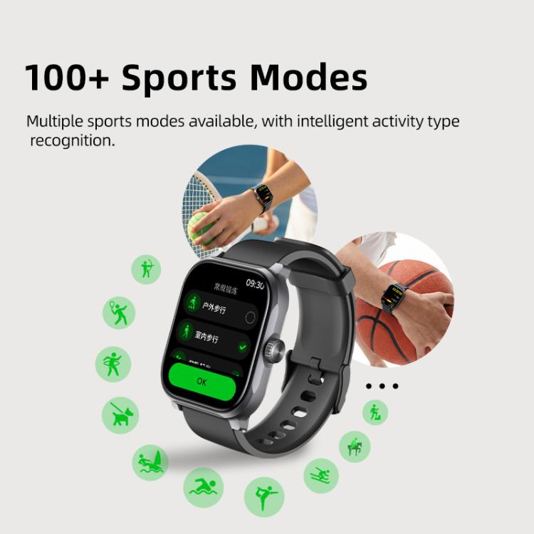 Smartwatch GTS12 con ampio schermo Ultra HD da 1,96 pollici, chiamate Bluetooth e supporto per il monitoraggio della salute.
