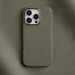 Custodia per telefono Melkco in vera pelle con texture litchi, magnetica e copertura completa., For iPhone 16 Pro Max, For iPhone 16 Pro, For iPhone 16 Plus