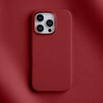 Custodia per telefono Melkco in vera pelle con texture litchi, magnetica e copertura completa., For iPhone 16 Pro Max, For iPhone 16 Pro, For iPhone 16 Plus