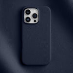Custodia per telefono Melkco in vera pelle con texture litchi, magnetica e copertura completa., For iPhone 16 Pro Max, For iPhone 16 Pro, For iPhone 16 Plus