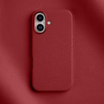 Custodia per telefono Melkco in vera pelle con texture litchi, magnetica e copertura completa., For iPhone 16