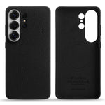 Custodia per telefono Melkco in vera pelle con texture litchi e copertura totale magnetica., For Samsung Galaxy S26+ 5G, For Samsung Galaxy S26 Ultra 5G, For Samsung Galaxy S26 5G