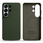 Custodia per telefono Melkco in vera pelle con texture litchi e copertura totale magnetica., For Samsung Galaxy S26+ 5G, For Samsung Galaxy S26 Ultra 5G, For Samsung Galaxy S26 5G