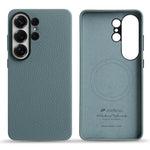 Custodia per telefono Melkco in vera pelle con texture litchi e copertura totale magnetica., For Samsung Galaxy S26+ 5G, For Samsung Galaxy S26 Ultra 5G, For Samsung Galaxy S26 5G